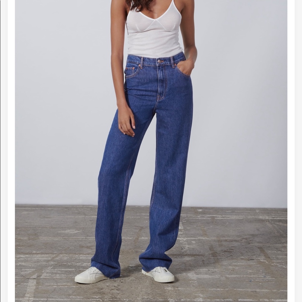 Zara 90s full length jean size 4